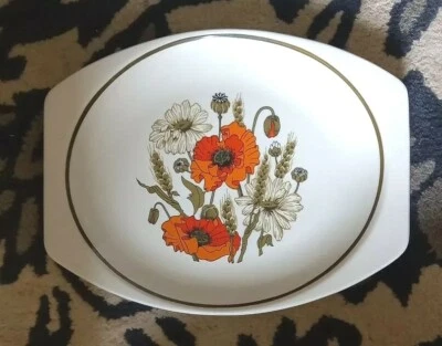 £4.99 • Buy Vintage J & G Meakin Poppy Design Serving Plate Platter