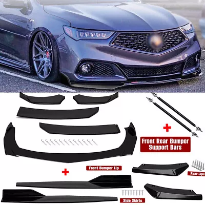 For  Acura Front Rear Bumper Lip Spoiler Splitter Body Kit Side/ Skirt • $55.99