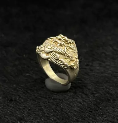 Rare Beautiful Vintage Tibetan Silver Unique Handmade Ring With Dragon Head • $99