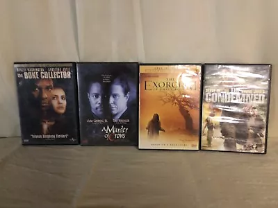 Lot Of 4 Dvd's Bone Collector Condemned Exorcism Murder Of Crows • $3.99