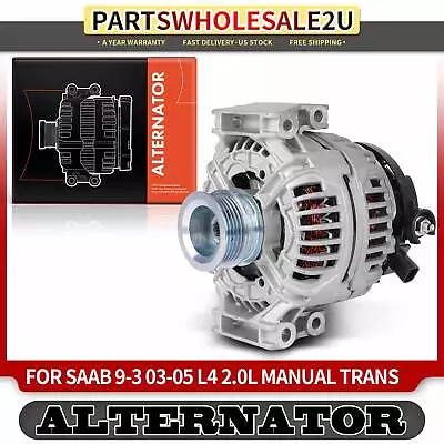Alternator For Saab 9-3 2003 2004 2005 140 Amp 12 Volt CW 5-Groove Clutch Pulley • $158.99