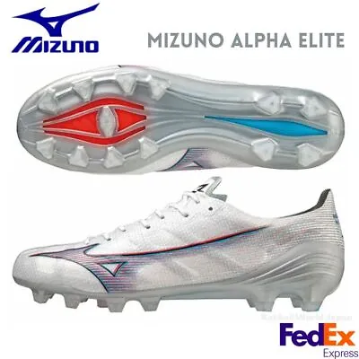 MIZUNO Soccer Cleats Mizuno Alpha ELITE P1GA2362 09 White/Ignition Red/Blue  NEW • $157.50