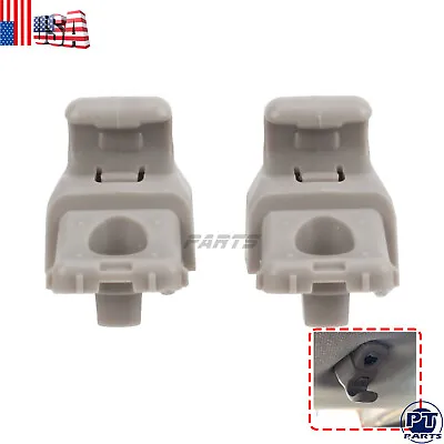 2x OE Style Replacement Clips Sun Visor Hook Repair For 2017-2020 Tesla Model 3 • $13.92