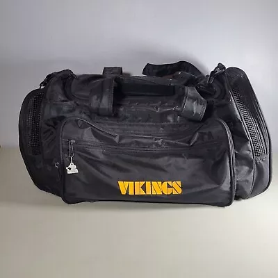 Minnesota Vikings Starter Duffel Bag With Strap Rare NFL Logo Black • $36.52