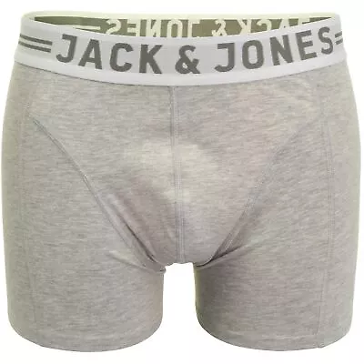 Jack & Jones Sense Mens Boxer Shorts/ Trunks (Light Grey Melange XXL) • £7.99
