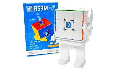 MoYu RS3 M V5 3x3 Magnetic (Dual-Adjustment + Robot Display Box) Speed Cube • $17.95