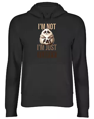 I'm Not Fat Hoodie Mens Womens I'm Just Fluffy Funny Panda Top Gift • £17.99