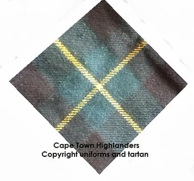 £4.99 • Buy South African Army Cape Town Highlanders Tartan Patch Badge Backing For TOS Cap