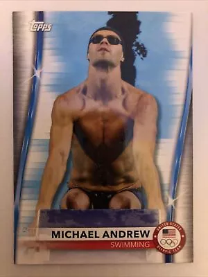 2020-21 Topps US Olympics & Paralympics Base #22 Michael Andrew - Swimming • $0.99