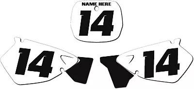 Yamaha Yz125 Yz250 1996-2001 Factory Style Number Plate Background Graphics • $49.99