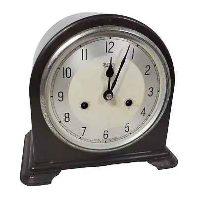 Vintage Smiths Enfield Art Deco Bakelite Mantel Clock England • $74.95