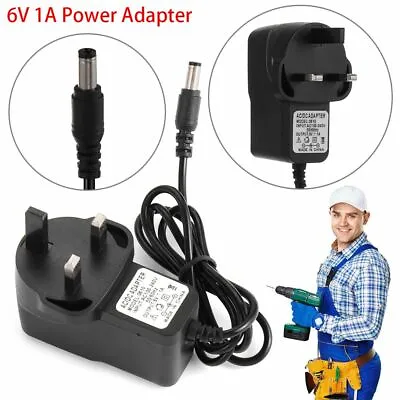 £5.62 • Buy Universal UK 6V 1A AC/DC Power Supply Adapter Charger Plug Mains Transformer~