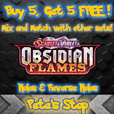 Pokemon Cards - Scarlet & Violet: Obsidian Flames - Holos & Reverse Holos • £6.99