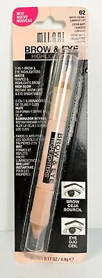 New MILANI BROW & EYE HIGHLIGHTERS - 02 Matte Cream / Luminous Lift • $17.99