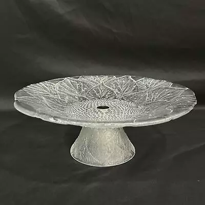 Mikasa Dew Drops Glass Footed Cake Plate 13 Inch • $24.70