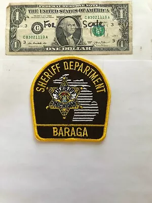  Baraga Michigan Police Patch (Sheriff Dept)Un-sewn Great Condition   • $27.75