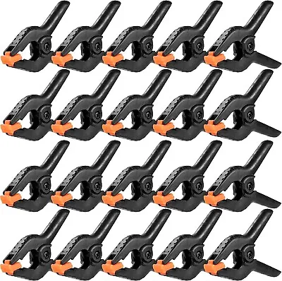 20 Packs 3.5  Heavy Duty Plastic Spring Clamps For Crafts And Woodworking • $11.79