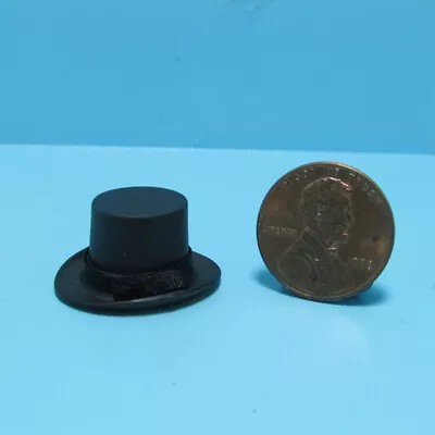 Dollhouse Miniature Gentleman's Top Hat In Black ~ MUL5392BK • $4.04