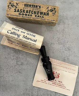 $75 • Buy Complete Vintage Herter’s World Famous Saskatchewan Goose Call