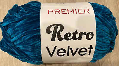 Premier Retro Velvet Yarn 10oz Teal 306yds • $7.50