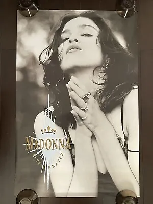 MADONNA Like A Prayer Original Promo Poster From 1989 New Old Stock • $74.99