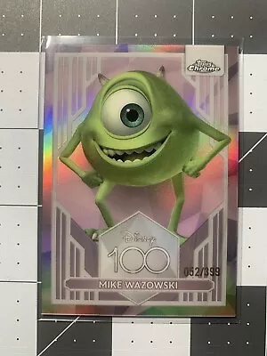 2023 Topps Chrome Disney 100 Mike Wazowski PINK Refractor /399 #43 • $20