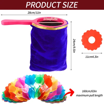 £8.47 • Buy 1 Set Magic Change Bag Twisting Tricks Bag With Magic Change Flower Handle Make
