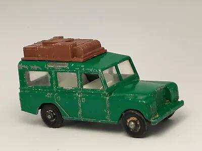 Vintage 1960s Lesney Matchbox No. 12 Land Rover Safari Green W/luggage • $5.99