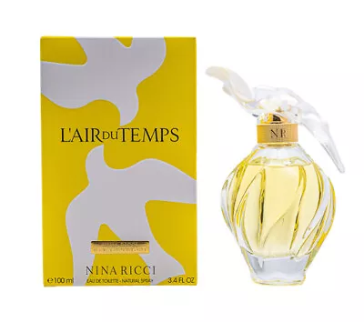 L'AIR DU TEMPS * Nina Ricci * Perfume For Women * 3.3 / 3.4 Oz BRAND NEW IN BOX • $40.78