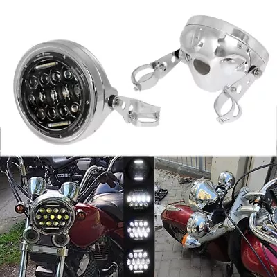 $79.99 • Buy 7  LED Headlight + Housing Bracket For Yamaha XSR900 V Star 1100 650 Road Star