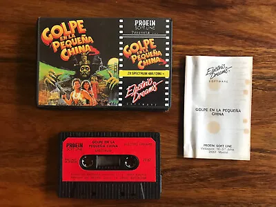 Big Trouble In Little China [CIB] Computer Cassette Tape Game • ZX Spectrum • $40