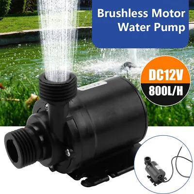 800L/H Solar Water Pump Kit 12V 5M Lift Brushless Motor Fountain Water Pool Pump • $13.99