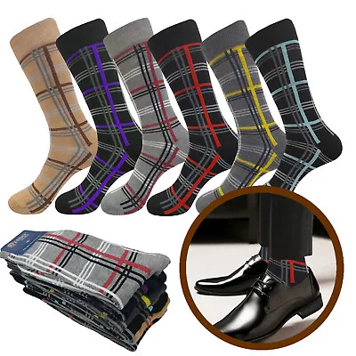 6-Pairs Fashion Pattern Designer Classy Colorful Novelty Dress Socks Size 10-13 • $16.50