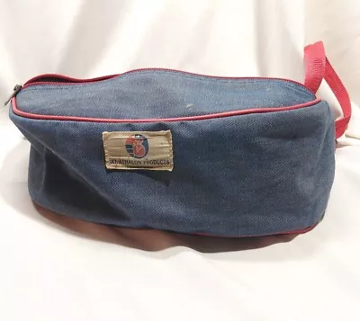 Vintage SKI ATHALON Denim Fanny Pack Dever USA Waist Bag Metal Clasp • $15