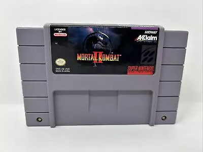 Mortal Kombat II Authentic (Super Nintendo SNES 1994) Cart Only - Free Shipping • $18.95