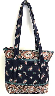 Rare Vintage Vera Bradley Navy 1991 Petite Villager Tote Bag Made In USA EUC • $24.99