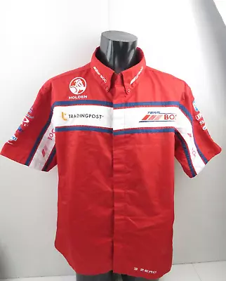 Holden Racing Team BOC Collared Shirt Embrodered Size L Red V8 Supercars • $30