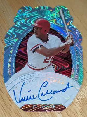 Vince Coleman 2023 Panini Chronicles /49 AUTO Crown Royale Signatures Silver • $19.99