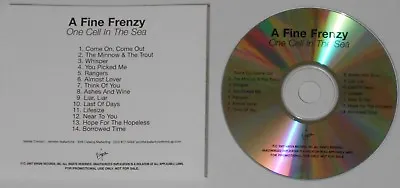 A Fine Frenzy  One Cell In The Sea  U.S. Promo Cd  -Rare! • $4.98