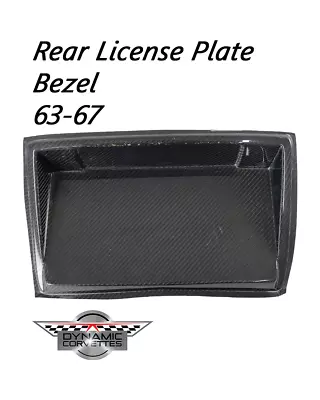 C2 License Plate Bezel Corvette Custom Carbon Fiber 1963-1967 Dynamic Corvettes • $700