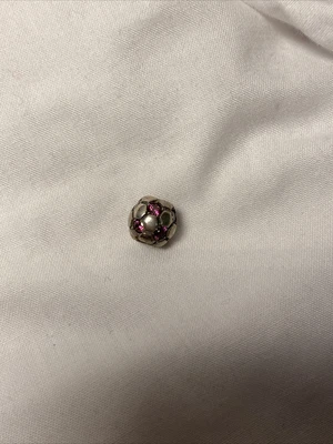 £20 • Buy Genuine Pandora Football/ Soccer Ball CZ Pink Stones Silver 925 ALE