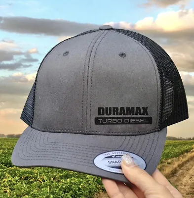 Duramax Diesel Charcoal/Black Trucker Hat • $19.95