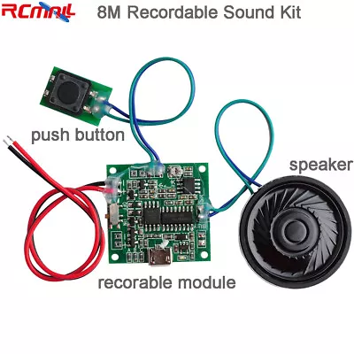 Recordable Sound Module Button Control 8M Voice MP3 Music Player With Speaker • $12.98