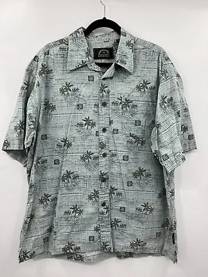 $16 • Buy BD Baggies Button Up Shirt Size XL Short Sleeve Tiki Hawaiian Cotton (Bin P)