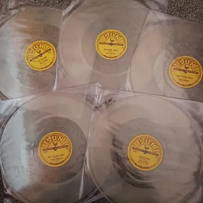 Elvis Presley Complete Set Of The 5 Sun Clear Vinyl 78 Rpms From 2017 Mint/new • $124.32