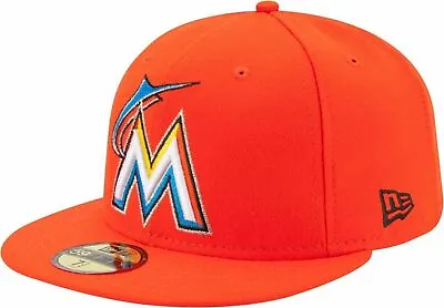 [70360936] Mens New Era MLB Authentic On Field 59FIFTY Fitted Cap Miami Marlins • $29.99
