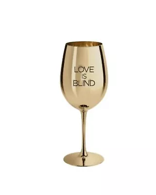 2024 Netflix Love Is Blind Golden Goblet Gold Rare Metallic Wine Glass New • $26.89