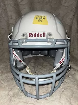 Riddell Revo Speed Youth Medium Football Helmet (White W/ Gray Face Mask) • $40