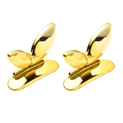 £6.35 • Buy 2pcs Toilets Seat Cover Lifter Non-dirty Hands Mini Cabinet Drawer Handle (Gold)