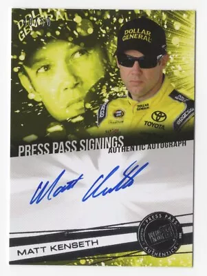 Matt Kenseth 2014 Press Pass Signings NASCAR Autograph Card Auto /50 • $9.99